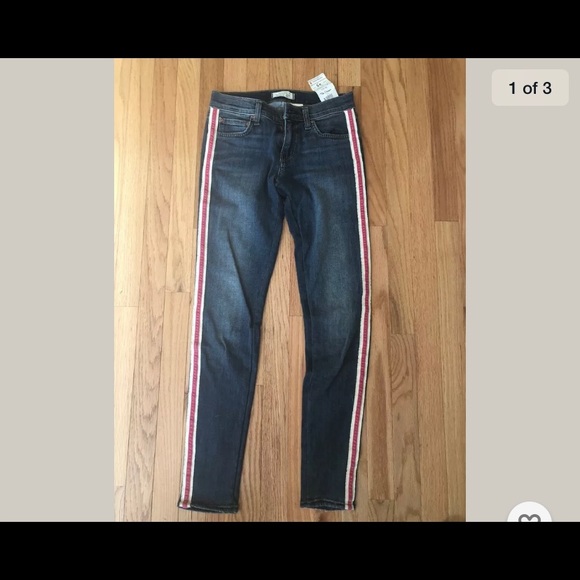 principle denim Denim - Principle Jeans in Candyland, Pink & Ivory stripe